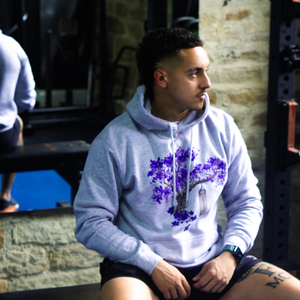 'Blue Blossom Tree' Front Print Hood