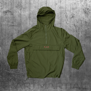 'Fundamentals' Overhead Windbreaker Olive