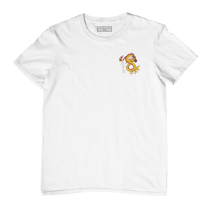 dragon tsd - Adult T Shirt White (Back Logo)