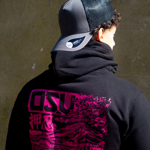 'OSU' Midnight Pink Hoodie