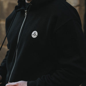 'Return of the Dragon' Silver Zip Hoodie