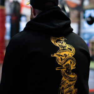 'Snake & Dummy' - Adult Zip Hoodie
