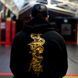 'Snake & Dummy' - Adult Zip Hoodie