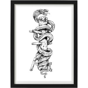 'Snake & Dummy' - T Shirt
