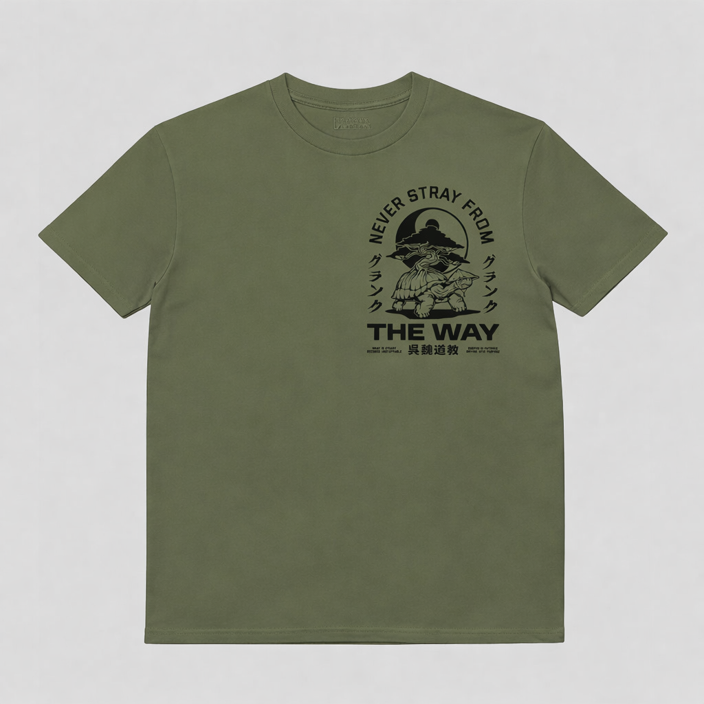 'The Way' Earth Green Tee