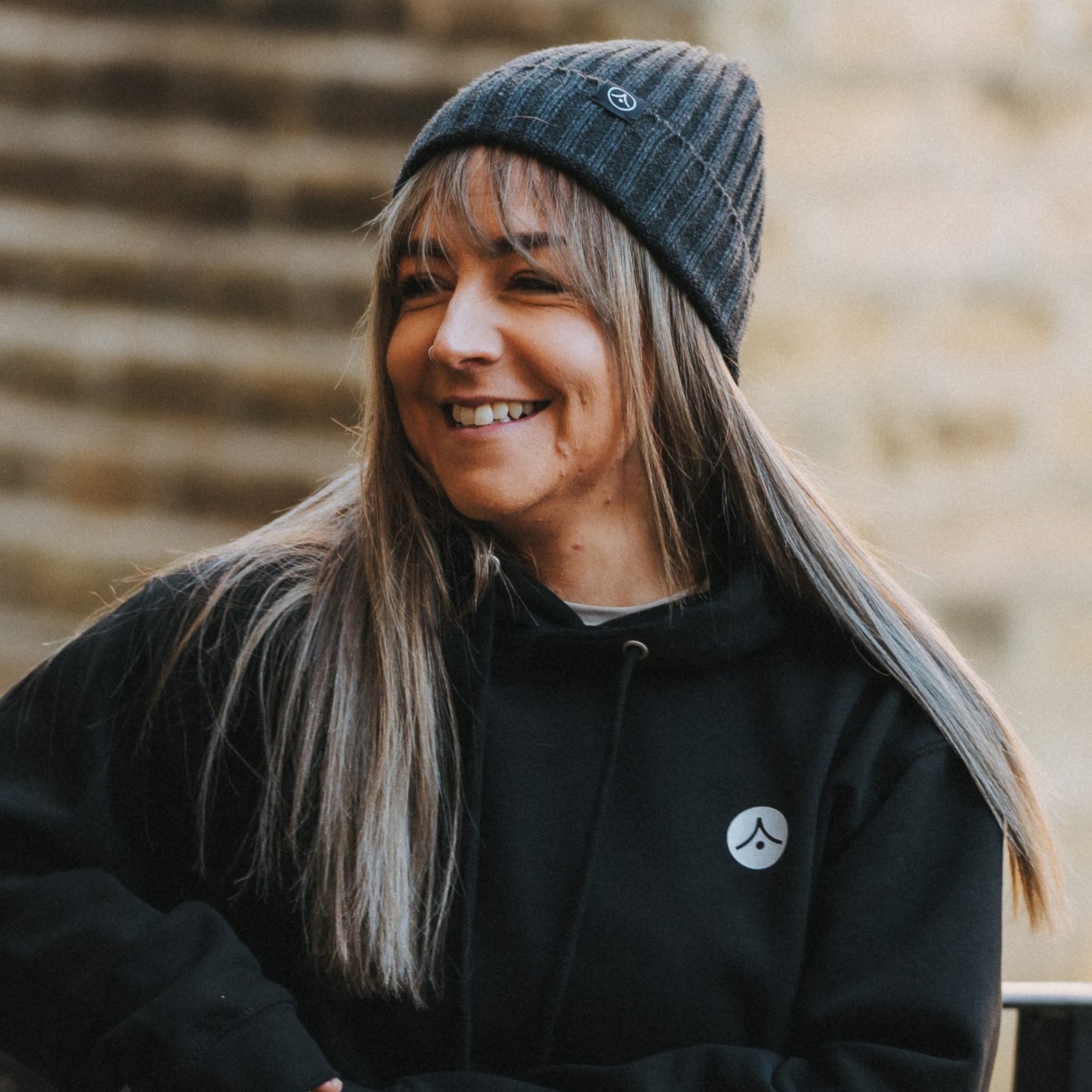 Chunky Ribbed Beanie - Dark Grey