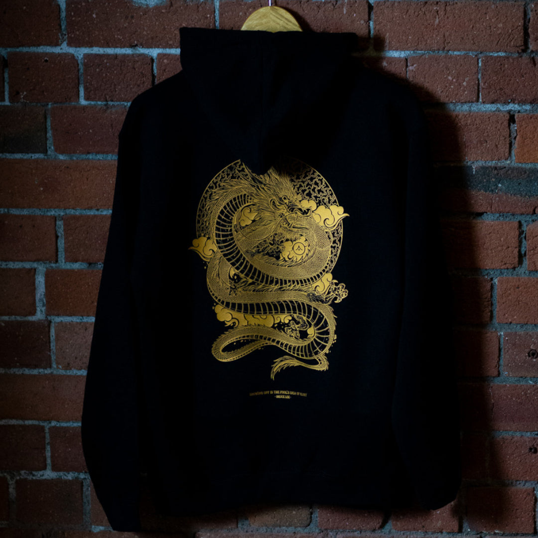 &#39;Return of the Dragon&#39; Bronze Adult Zip Hoodie