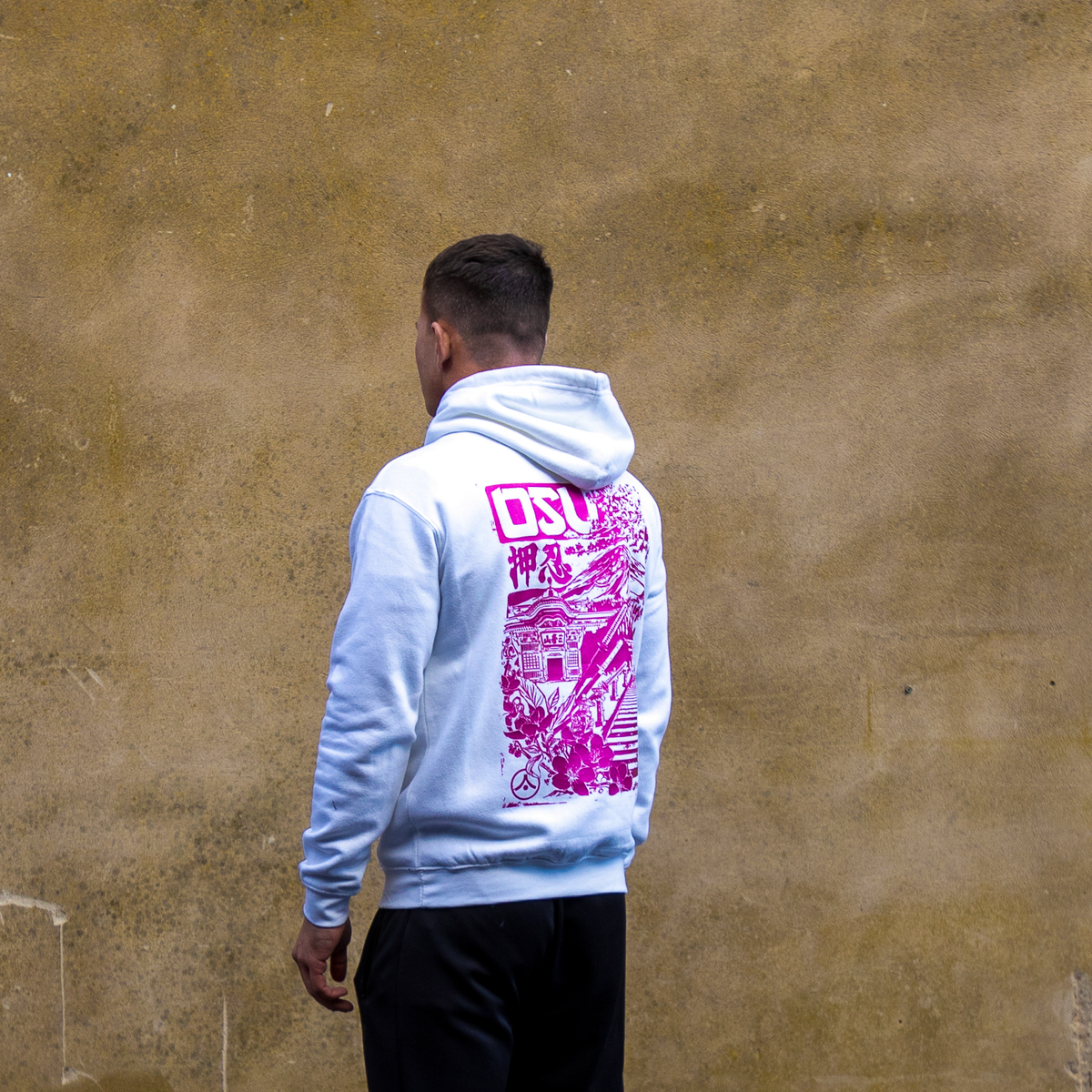&#39;OSU&#39; Midnight Pink Hoodie