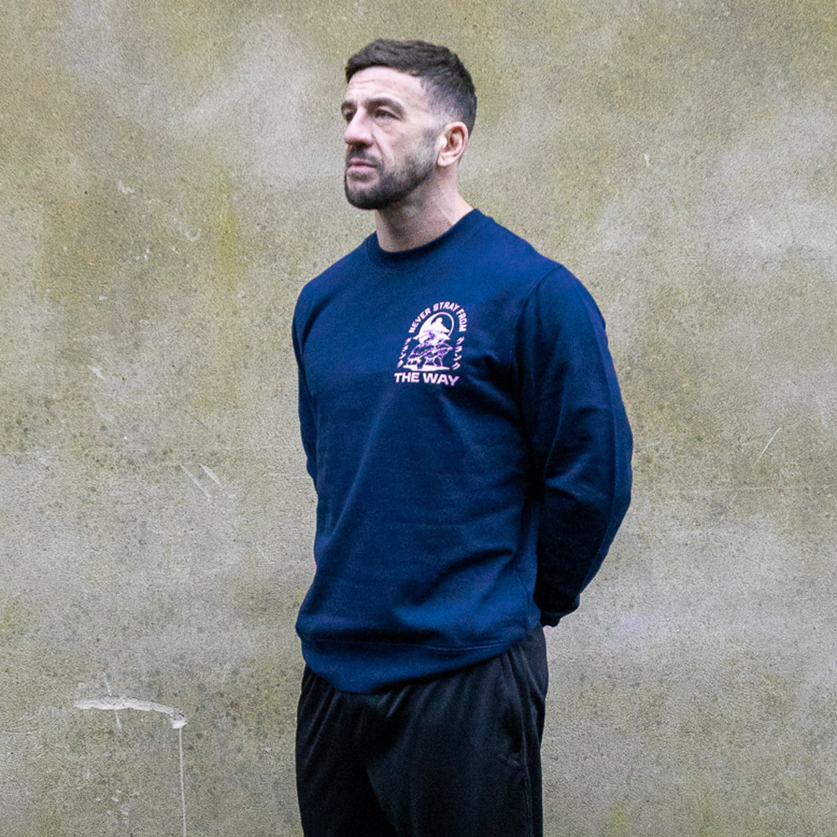'The Way' Navy Sweat
