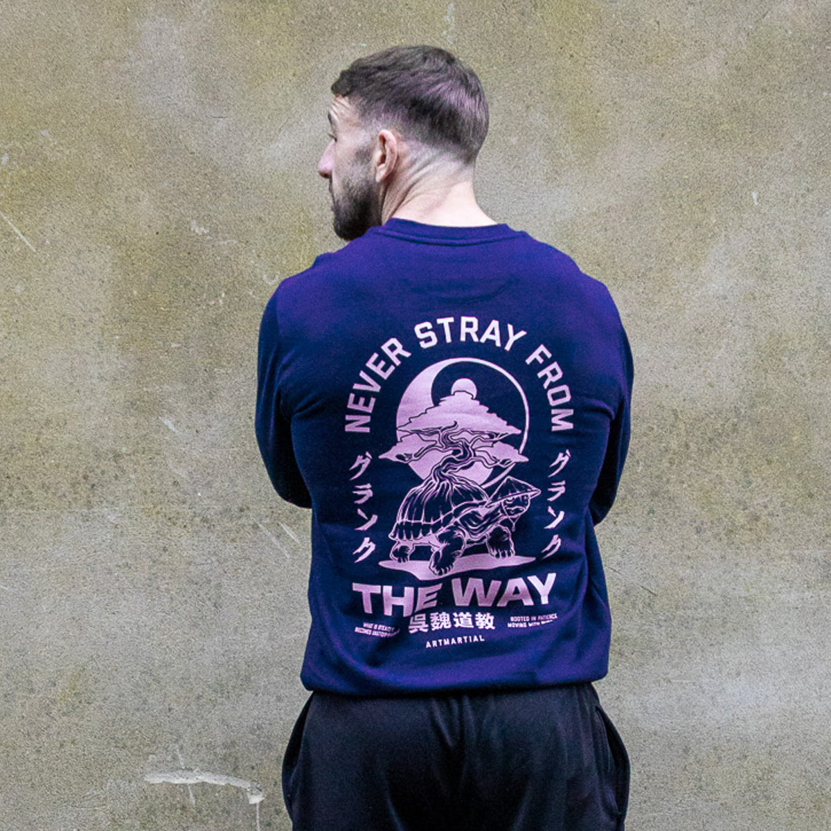 'The Way' Navy Sweat