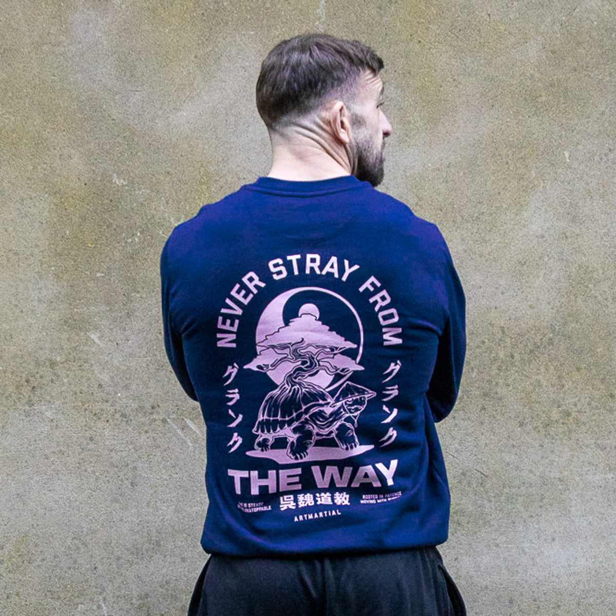 'The Way' Navy Sweat