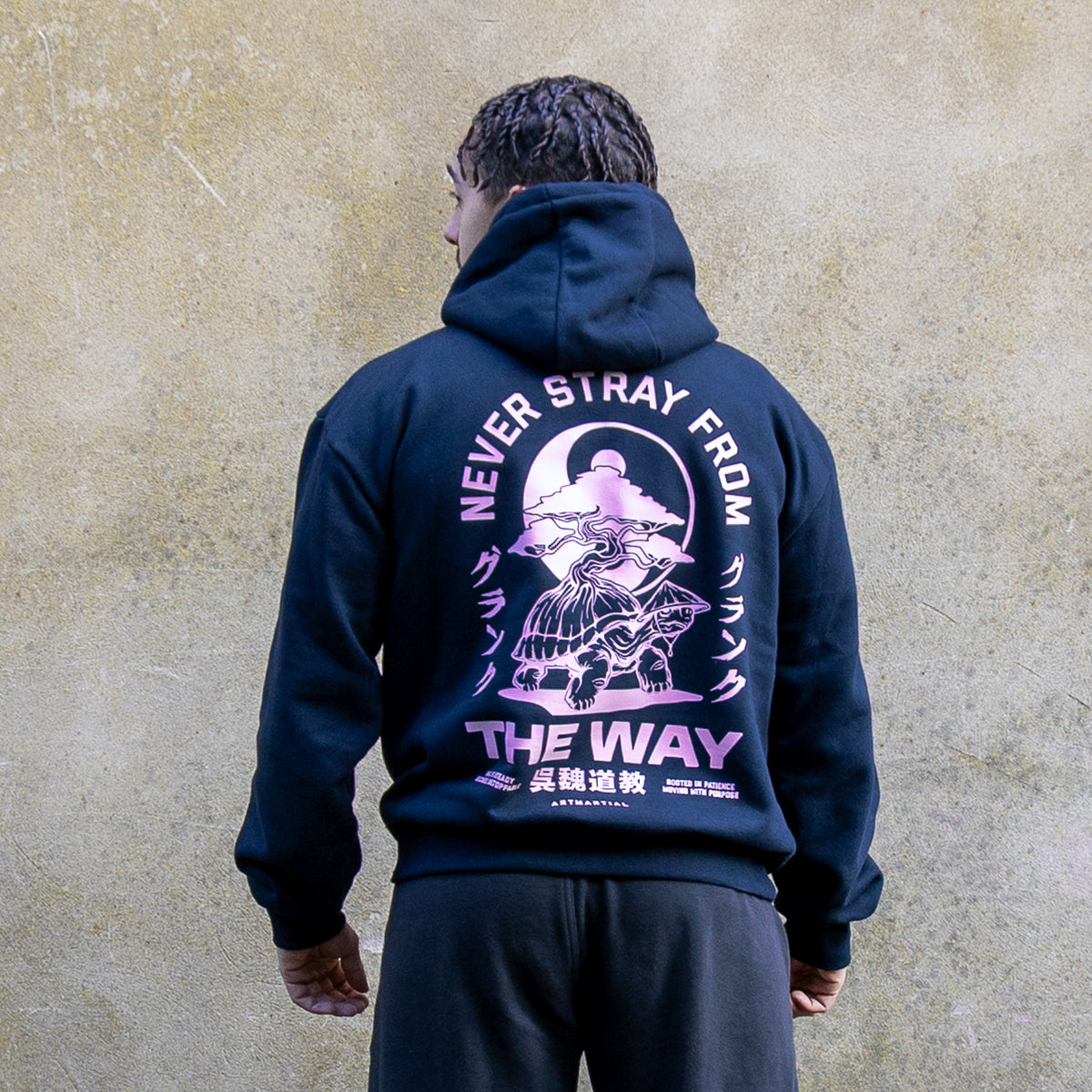 'The Way' Navy Oversized Hoodie
