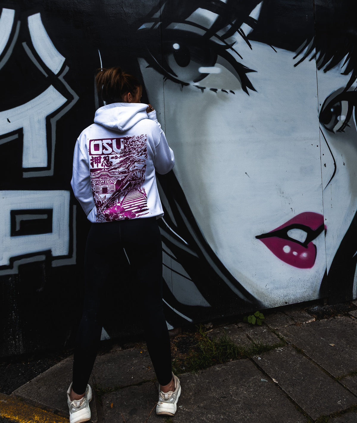 &#39;OSU&#39; Midnight Pink Hoodie