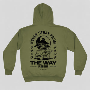 'The Way' Earth Green Oversized Hoodie