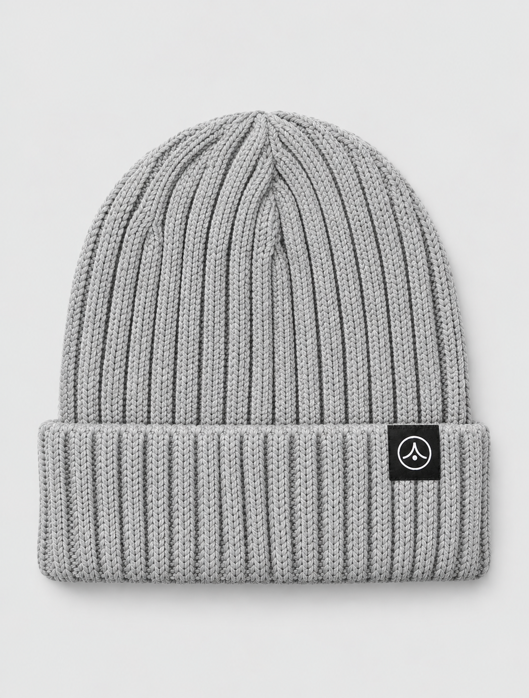 Chunky Ribbed Beanie - Heather Grey
