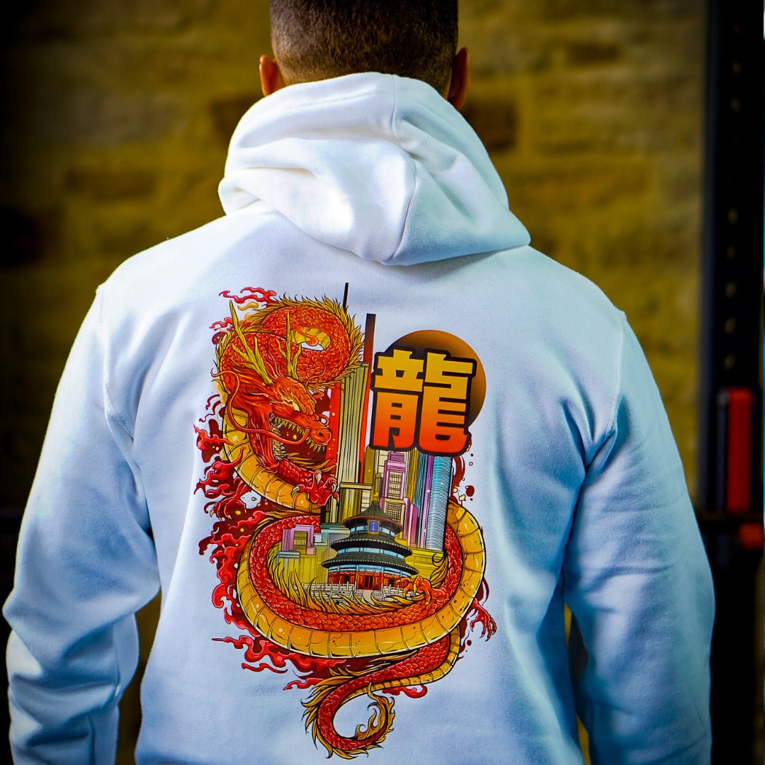 Hoodie with chinese dragon sale