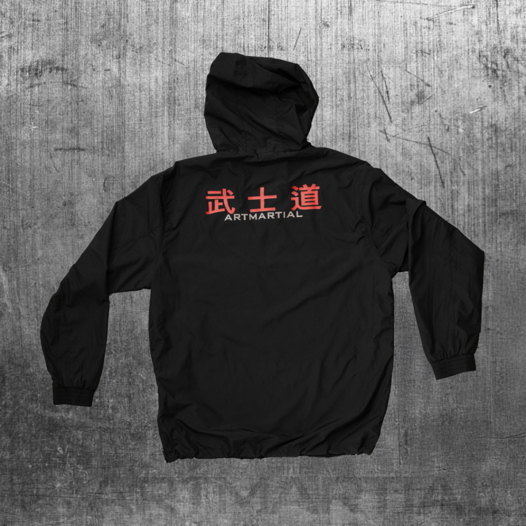 'Fundamentals' Overhead Windbreaker Black