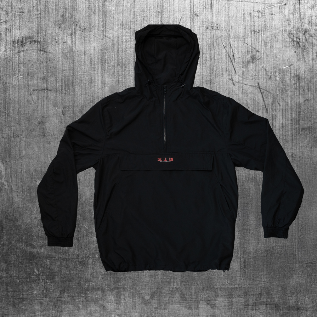 'Fundamentals' Overhead Windbreaker Black