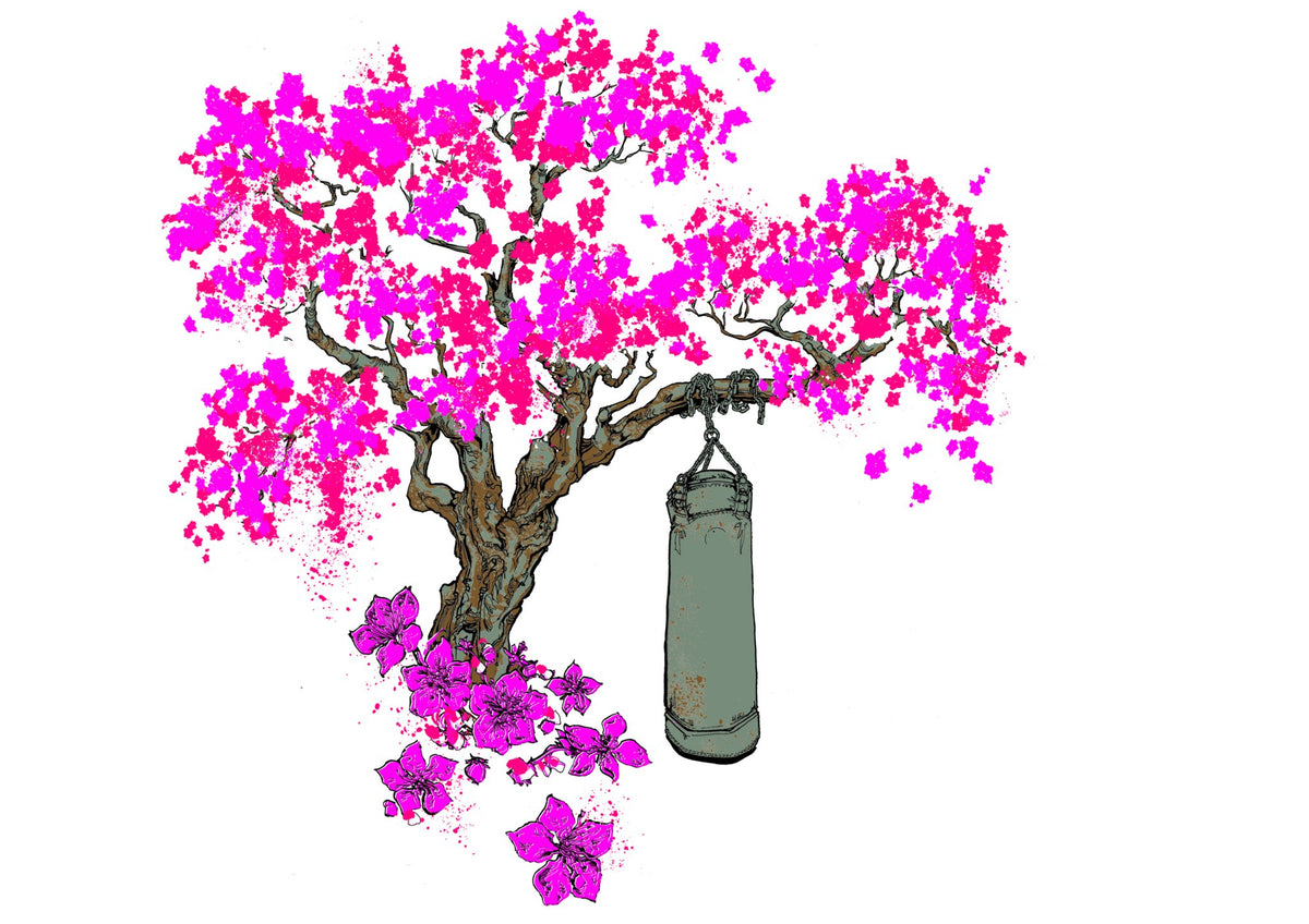 &#39;Blossom Tree&#39; Pink Hoodie