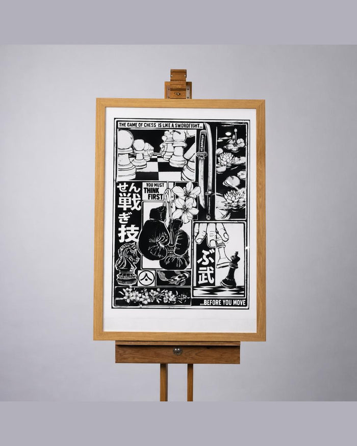 'Chessboxing' A3 Print by ARTMARTIAL - Photo 1