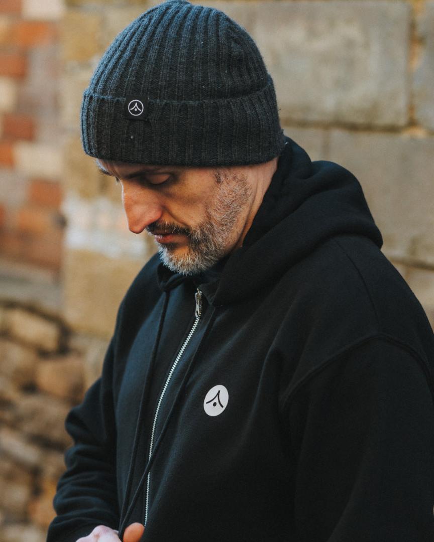 Chunky Ribbed Beanie - Dark Grey by ARTMARTIAL - Photo 1