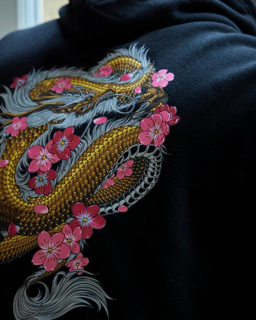 'Dragon Blossom' Hoodie by ARTMARTIAL - Photo 4