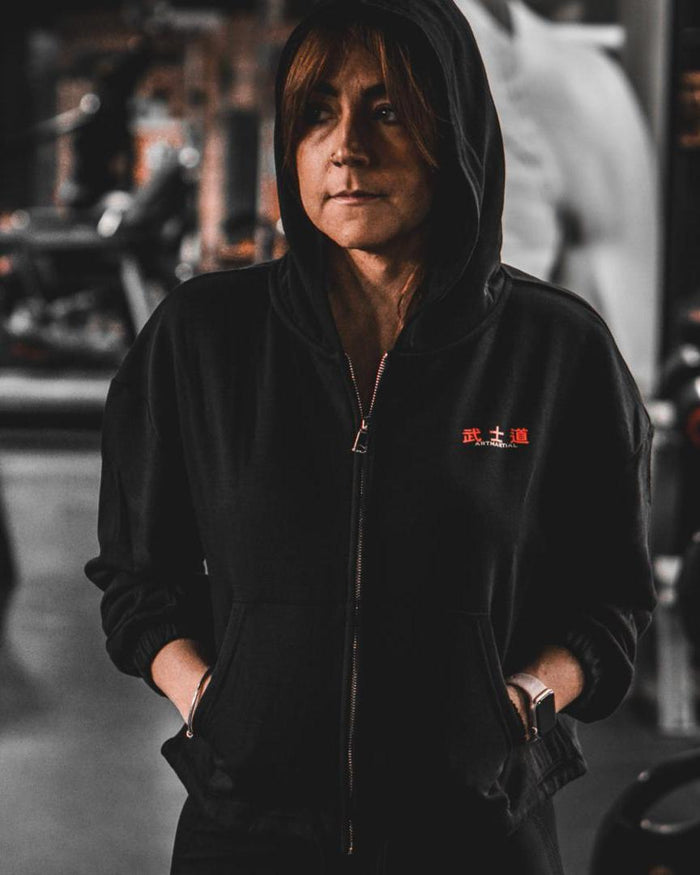 'Fundamentals' Women's Cropped Full Zip Hoodie by ARTMARTIAL - Photo 1