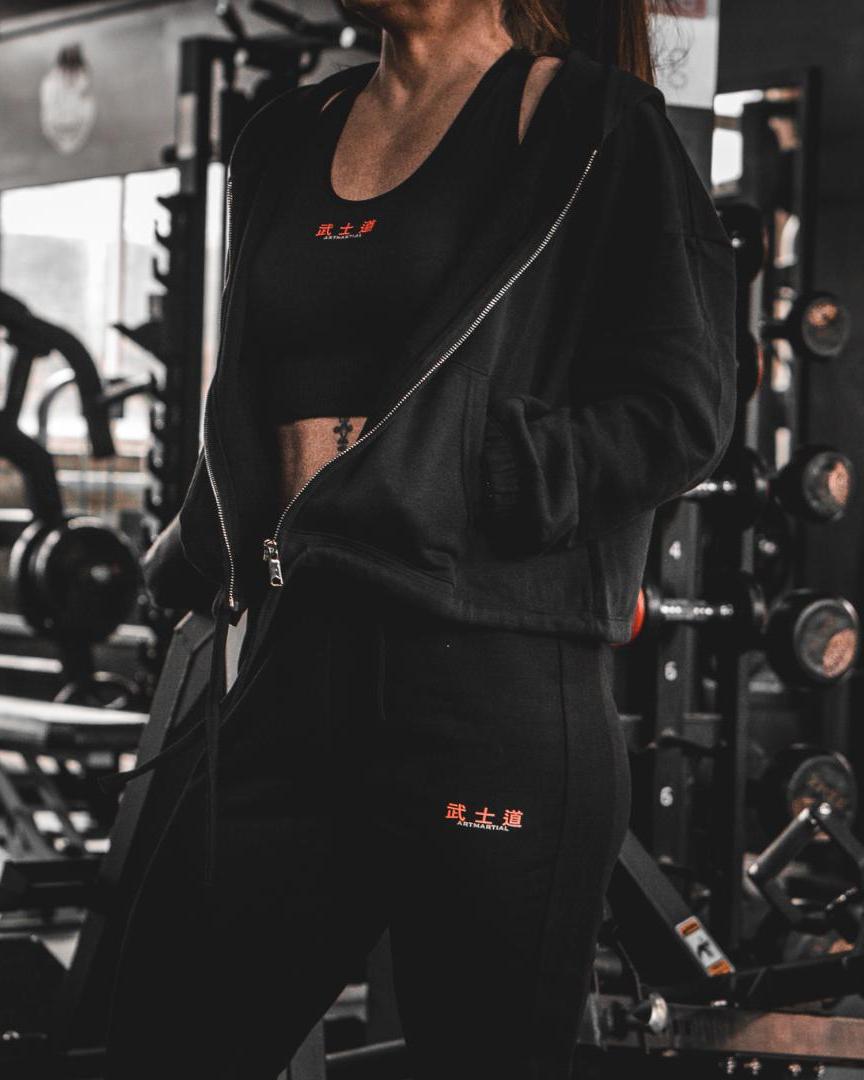'Fundamentals' Women's Cropped Full Zip Hoodie by ARTMARTIAL - Photo 5