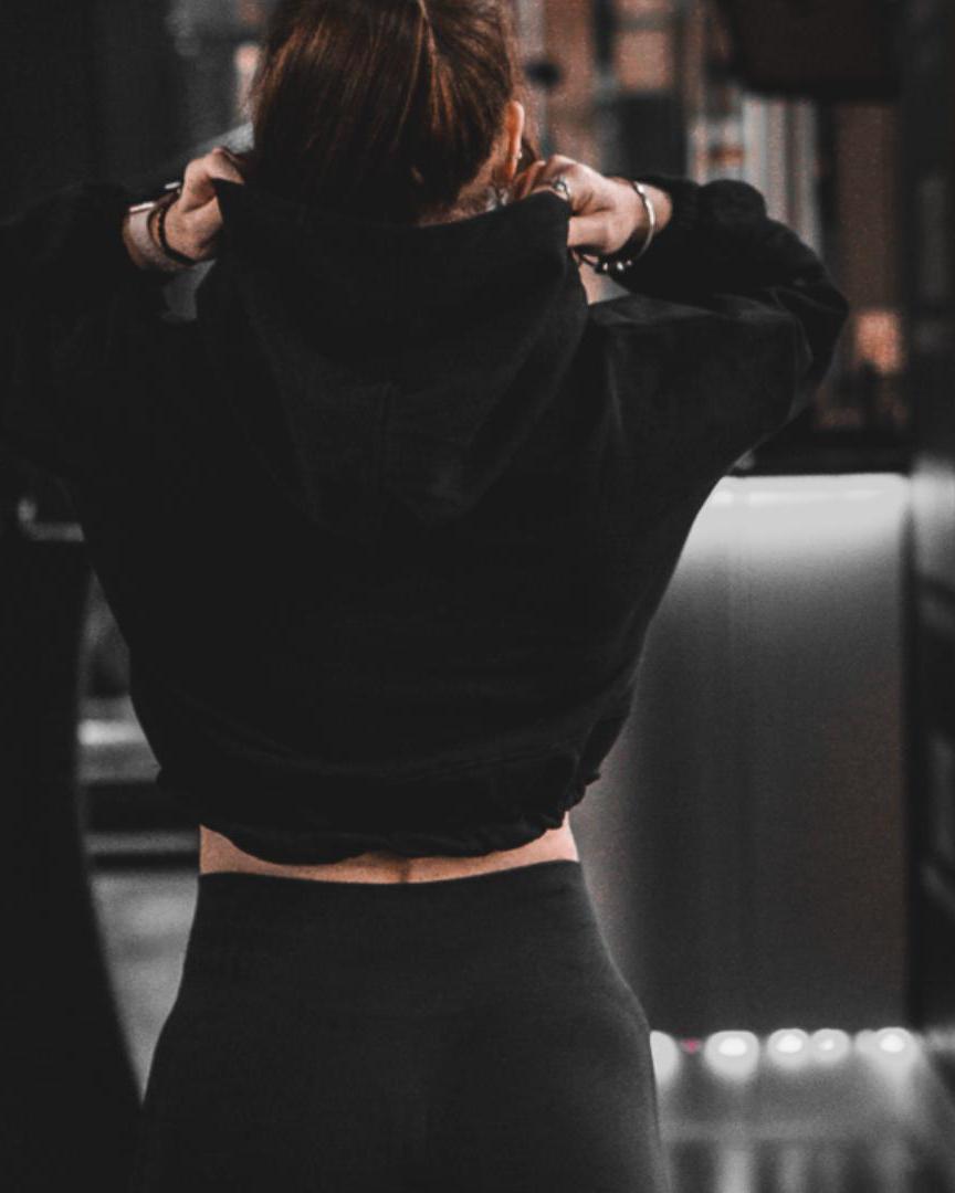 'Fundamentals' Women's Cropped Oversize Hoodie by ARTMARTIAL - Photo 4