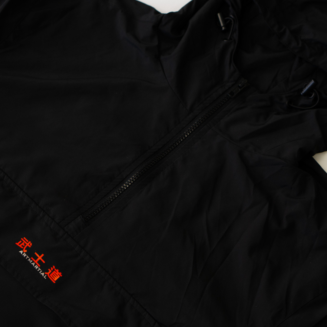 'Fundamentals' Overhead Windbreaker Black