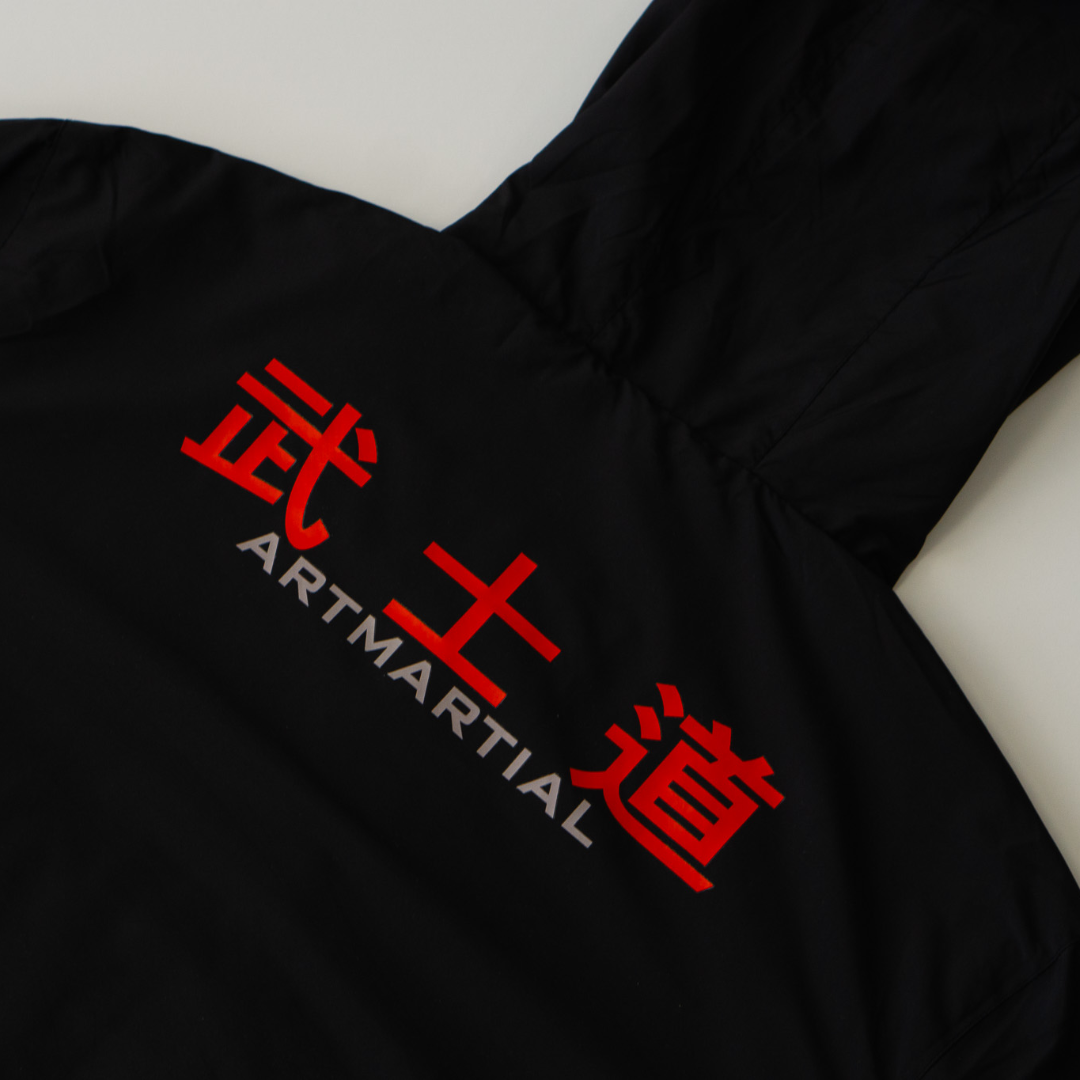 'Fundamentals' Overhead Windbreaker Black