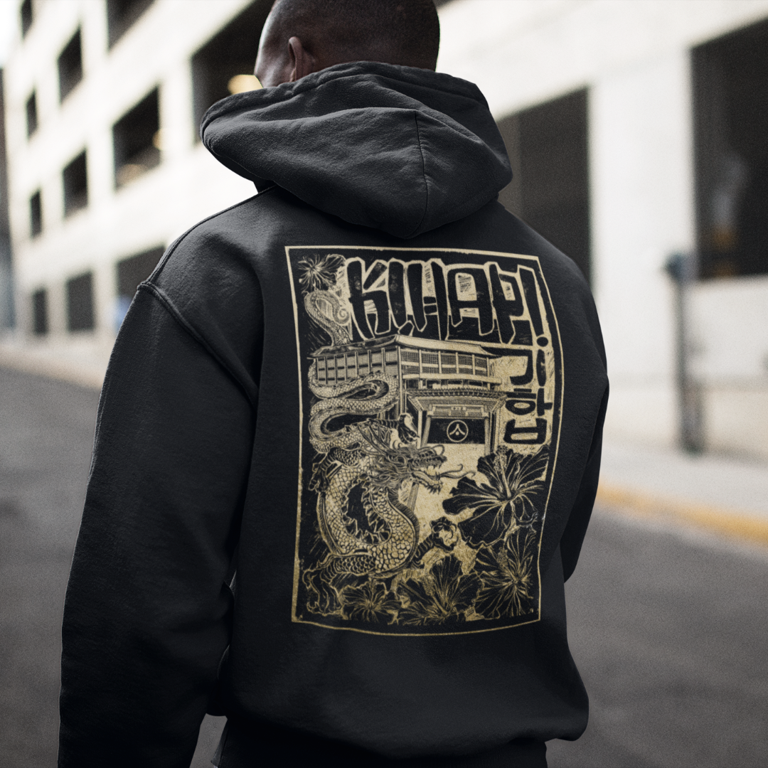 &#39;Kihap&#39; Hoodie🔵⚫