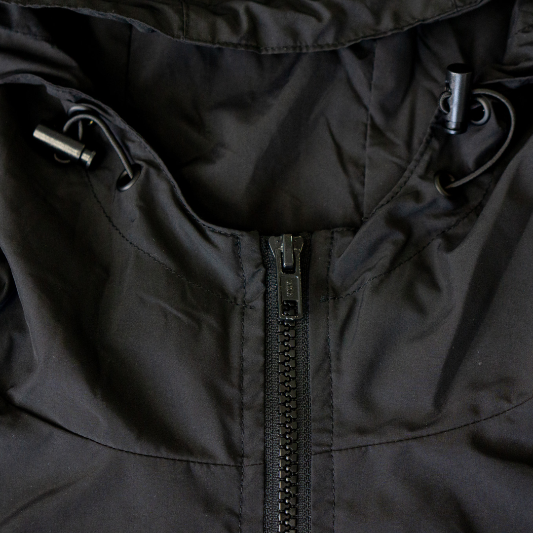 'Fundamentals' Overhead Windbreaker Black