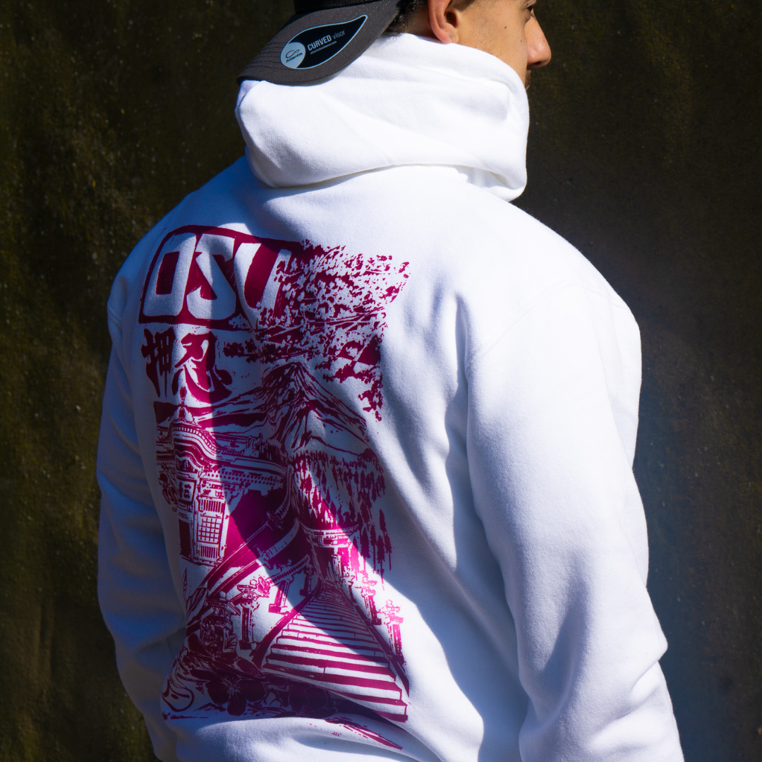 &#39;OSU&#39; Midnight Pink Hoodie