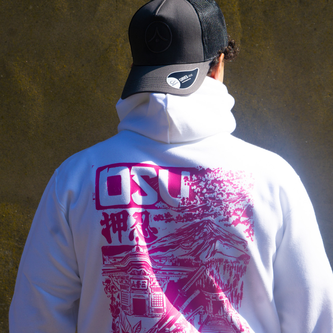 &#39;OSU&#39; Midnight Pink Hoodie