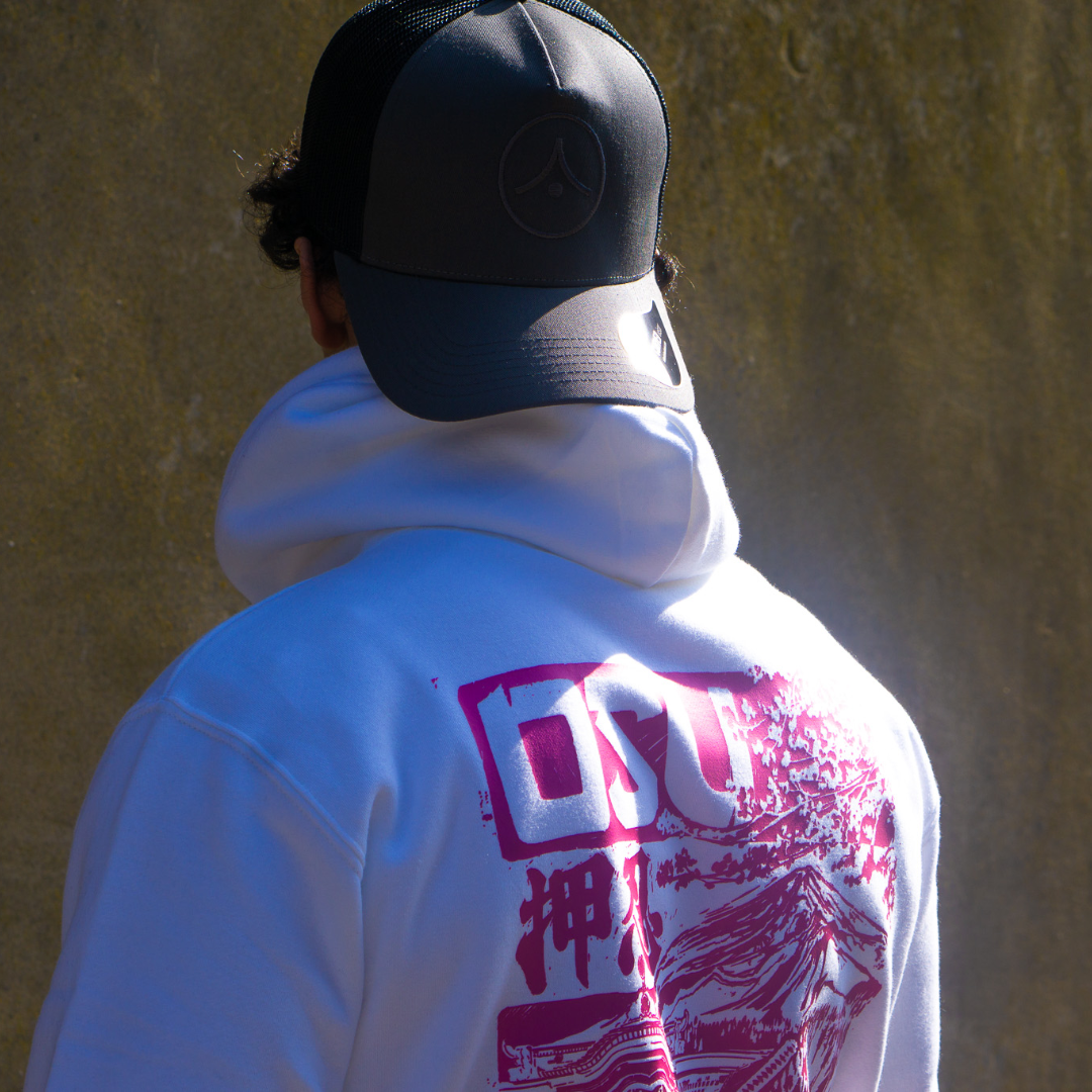 &#39;OSU&#39; Midnight Pink Hoodie