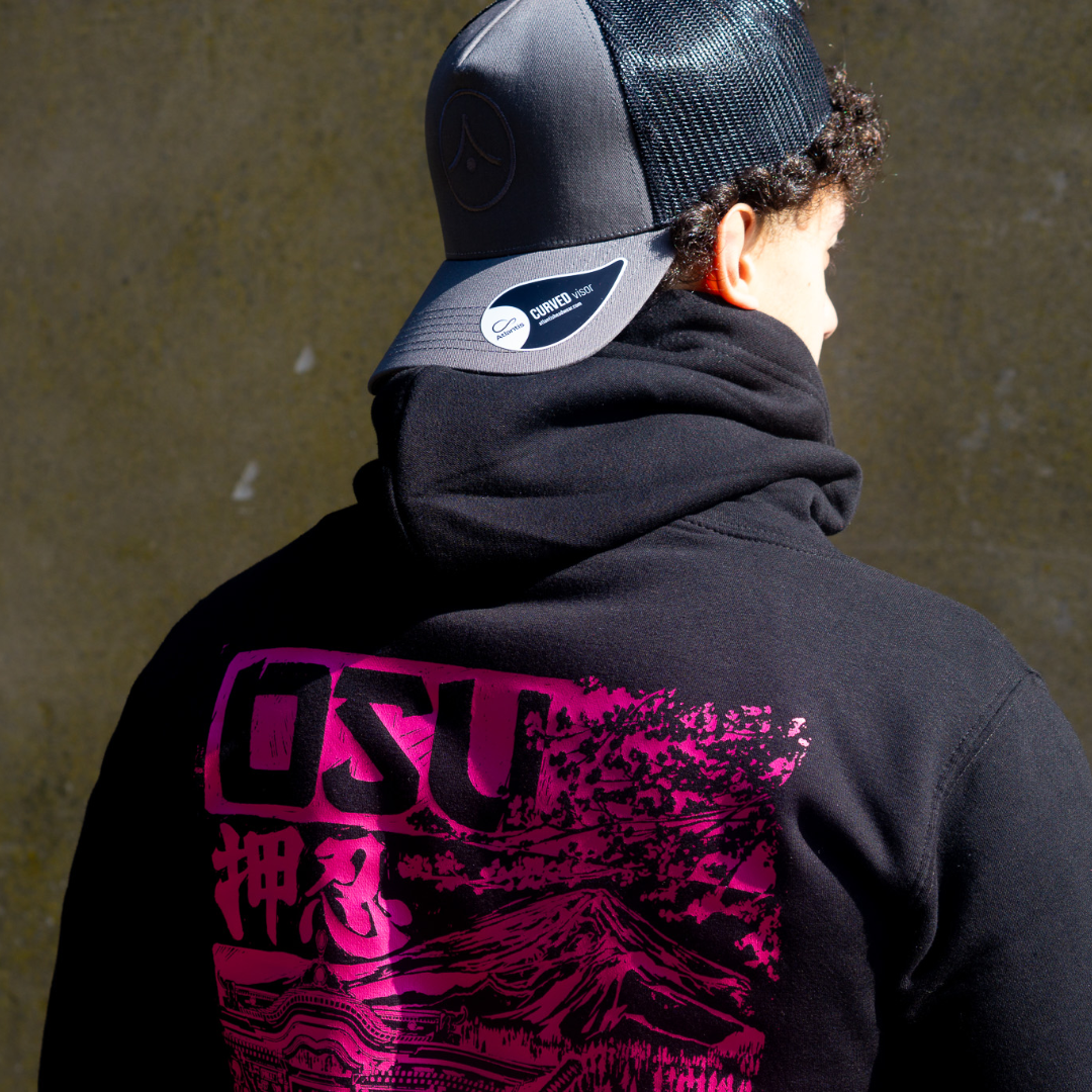 &#39;OSU&#39; Midnight Pink Hoodie