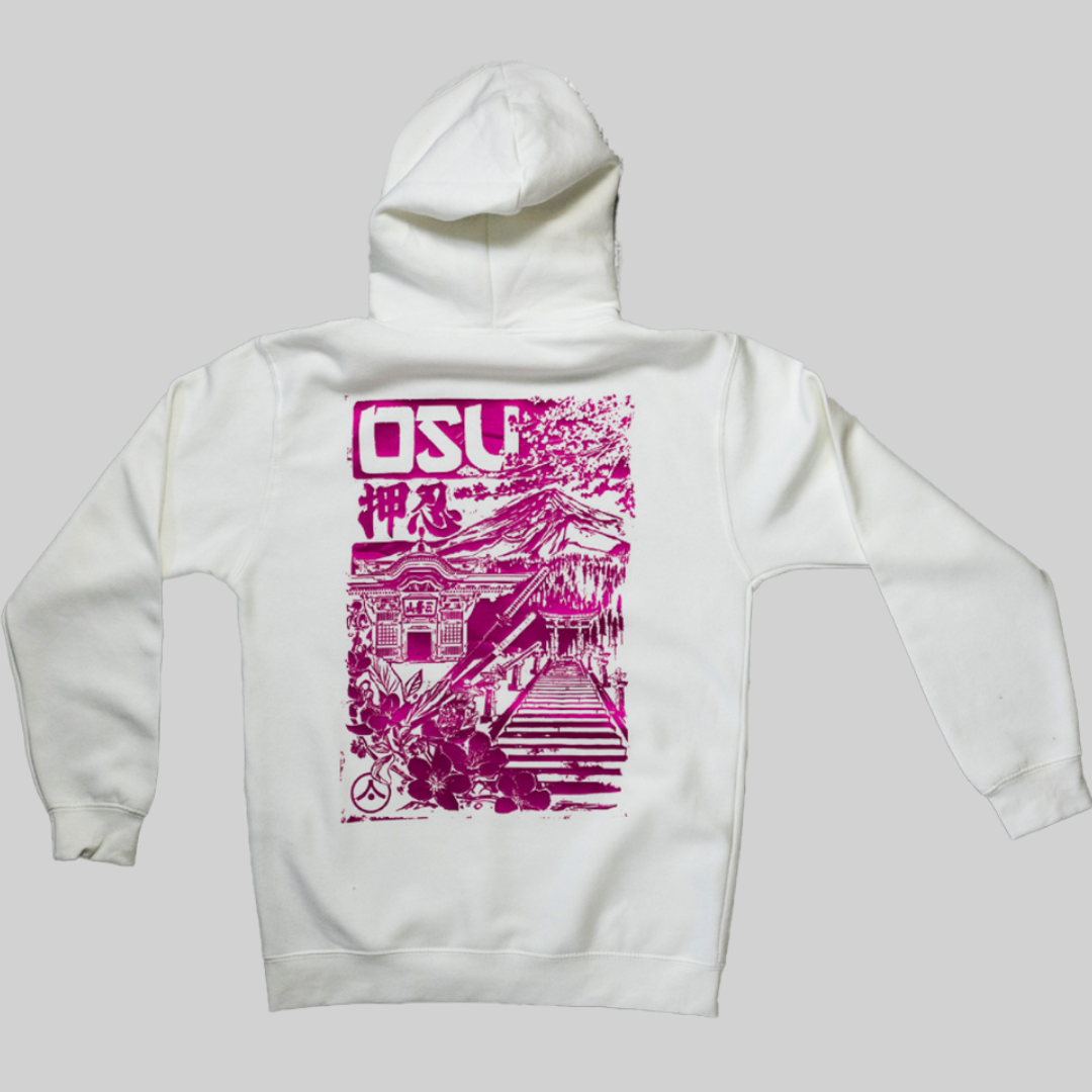 &#39;OSU&#39; Midnight Pink Hoodie
