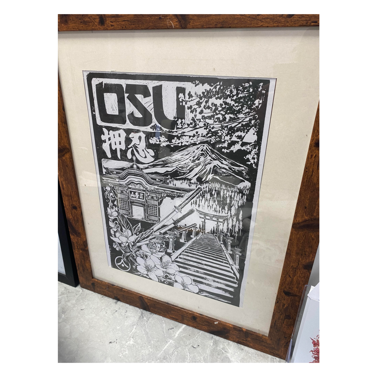 &#39;OSU&#39; - A3 Art Print