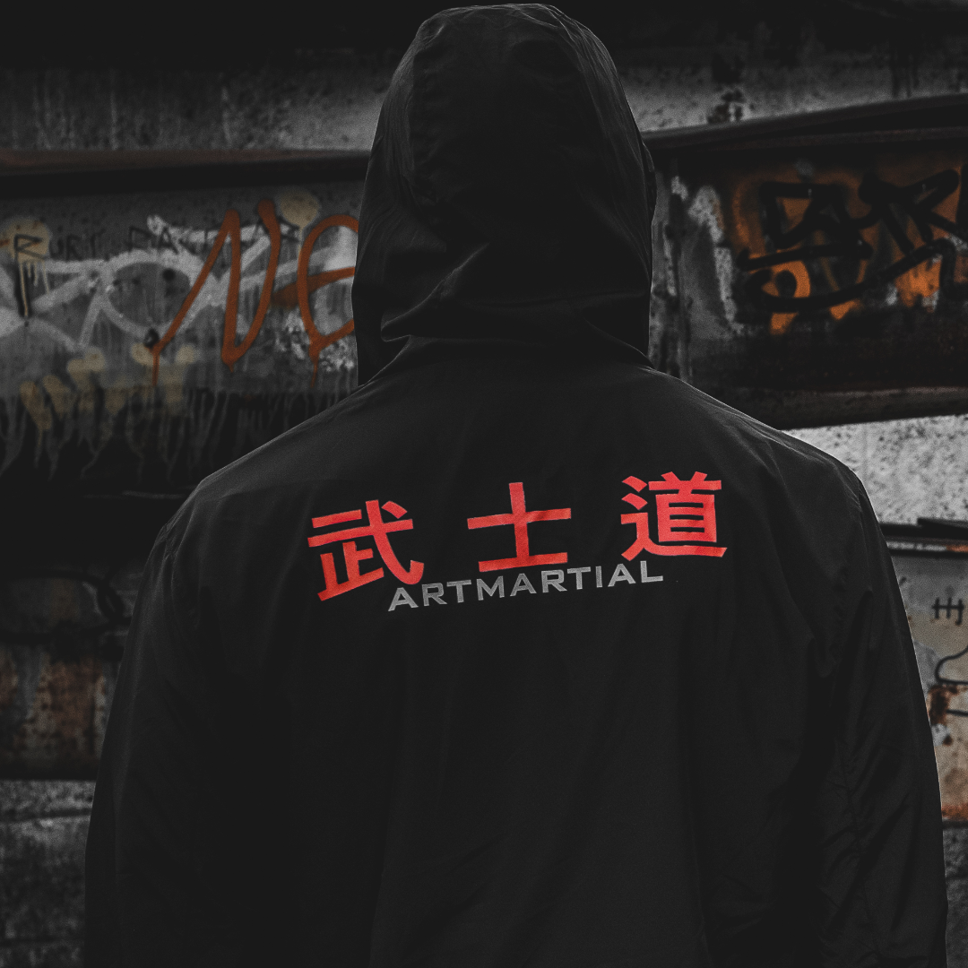 'Fundamentals' Overhead Windbreaker Black