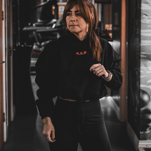 'Fundamentals' Women's Cropped Oversize Hoodie