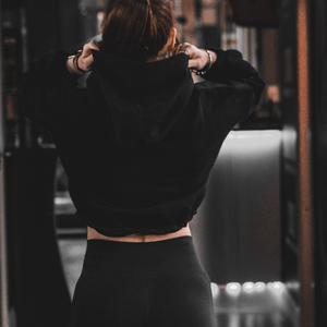 'Fundamentals' Women's Cropped Oversize Hoodie