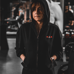 'Fundamentals' Women's Cropped Full Zip Hoodie