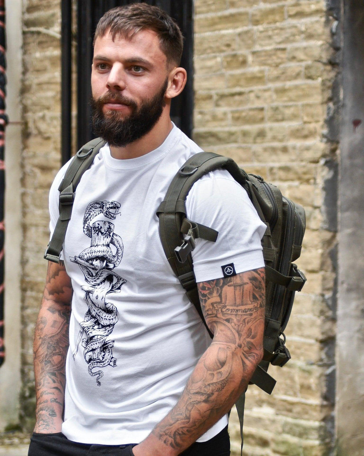 'Snake & Dummy' - T Shirt by ARTMARTIAL - Photo 2
