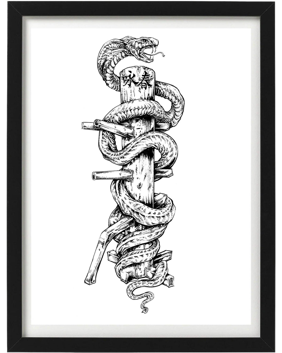 'Snake & Dummy' - T Shirt by ARTMARTIAL - Photo 4